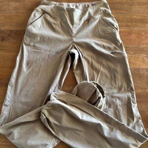 Mountain Hardwear Pants Womens Small Tan Stretch Hiking Outdoor Nylon Blend